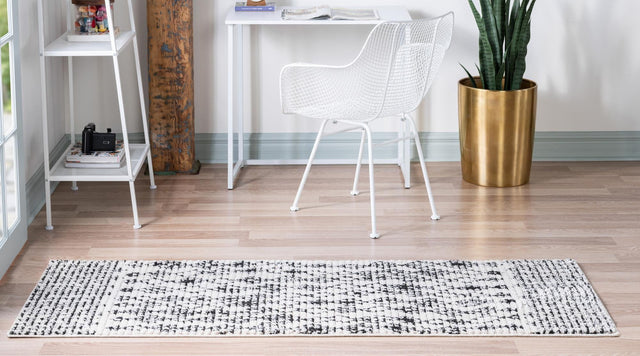 Ivory 3' x 10' Morocco Runner Area Rug 100% Polyester Traditional Classic Carpet for Moroccan Inspired Interior Design Home Decor for Sale at Rug Engine