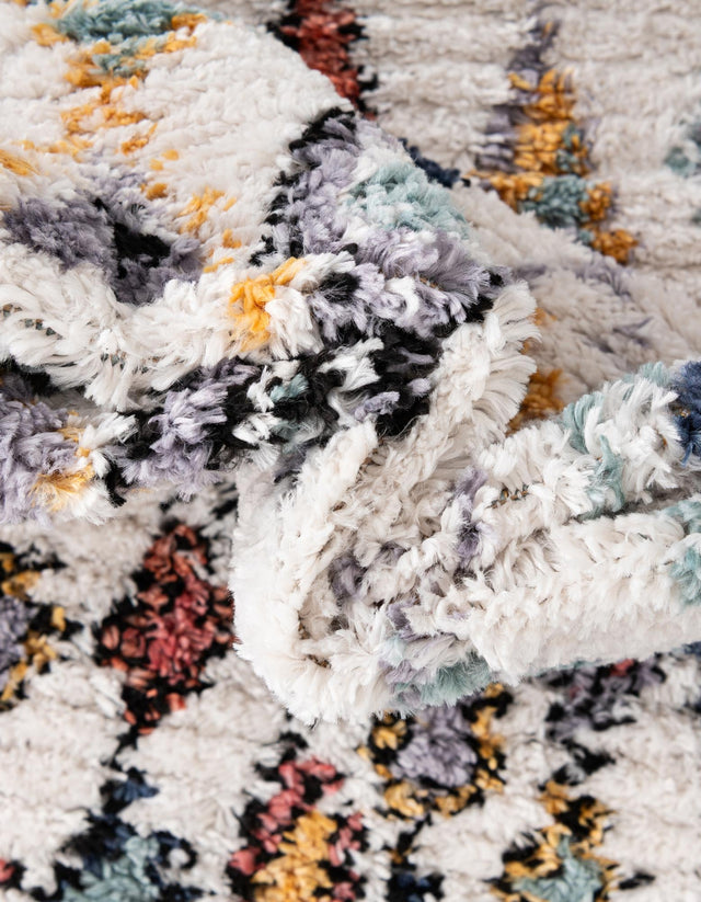 Multicolor 4' 1 x 6' 1 Morocco Rectangle Area Rug 100% Polyester Traditional Classic Carpet for Moroccan Inspired Interior Design Home Decor for Sale at Rug Engine