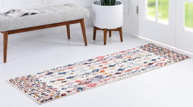 Multicolor 3' x 10' Morocco Runner Area Rug 100% Polyester Traditional Classic Carpet for Moroccan Inspired Interior Design Home Decor for Sale at Rug Engine