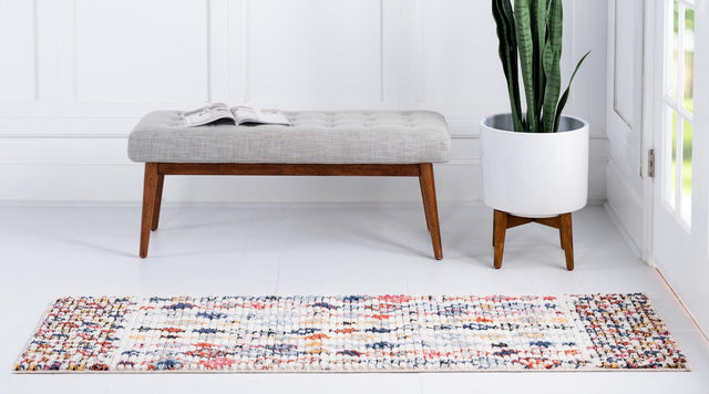 Multicolor 3' x 10' Morocco Runner Area Rug 100% Polyester Traditional Classic Carpet for Moroccan Inspired Interior Design Home Decor for Sale at Rug Engine