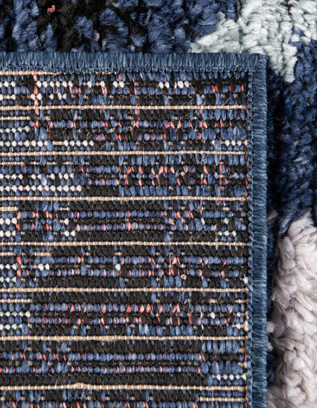 Navy Blue 2' 2 x 3' 1 Morocco Rectangle Area Rug 100% Polyester Traditional Classic Carpet for Moroccan Inspired Interior Design Home Decor for Sale at Rug Engine
