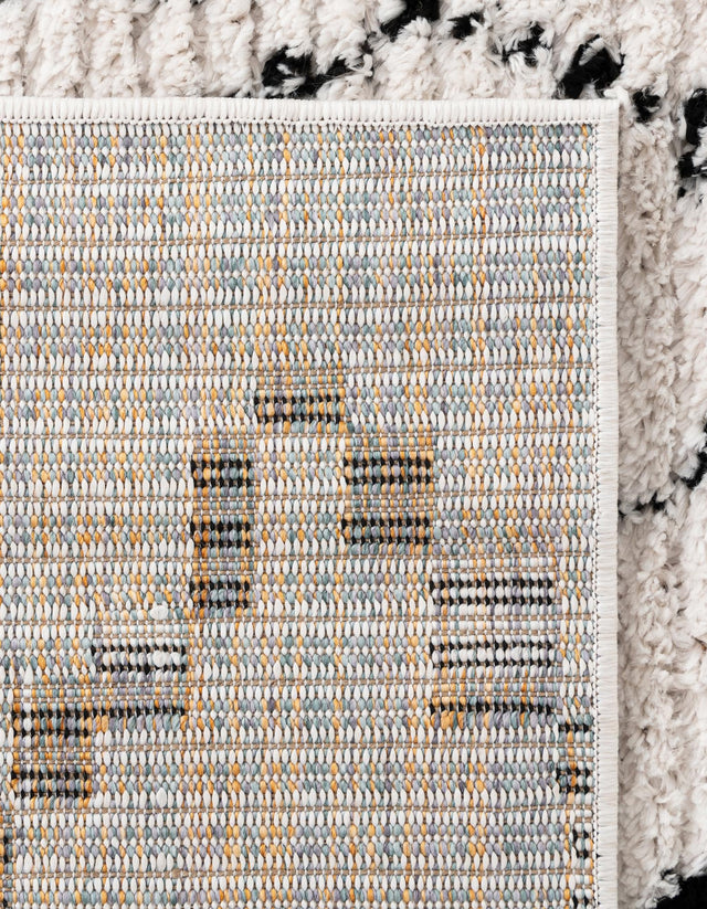 Ivory 2' 7 x 10' Morocco Runner Area Rug 100% Polyester Traditional Classic Carpet for Moroccan Inspired Interior Design Home Decor for Sale at Rug Engine