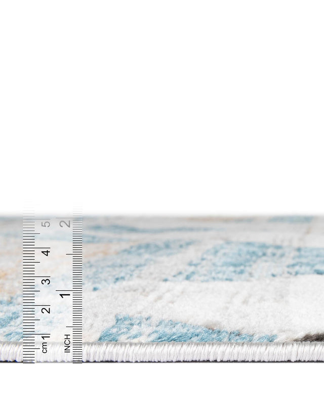 Blue 9' x 12' 2 Leipzig Rectangle Area Rug 75% Polypropylene & 25% Polyester Modern Contemporary Carpet for Kitchens, Bedroom, Living Room Home Decor for Sale at Rug Engine
