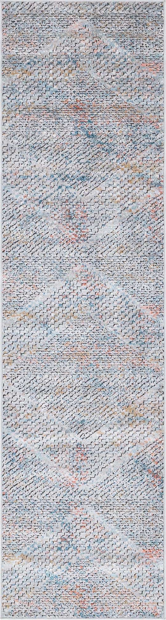 Multicolor 2' 7 x 10' Leipzig Runner Area Rug 75% Polypropylene & 25% Polyester Modern Contemporary Carpet for Kitchens, Bedroom, Living Room Home Decor for Sale at Rug Engine