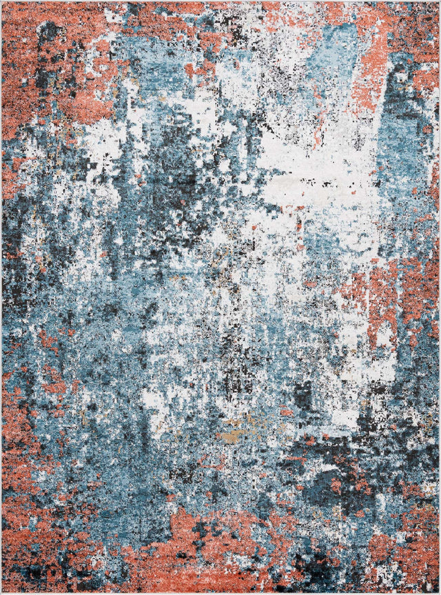 Multicolor 8' x 11' Leipzig Rectangle Area Rug 75% Polypropylene & 25% Polyester Modern Contemporary Carpet for Kitchens, Bedroom, Living Room Home Decor for Sale at Rug Engine