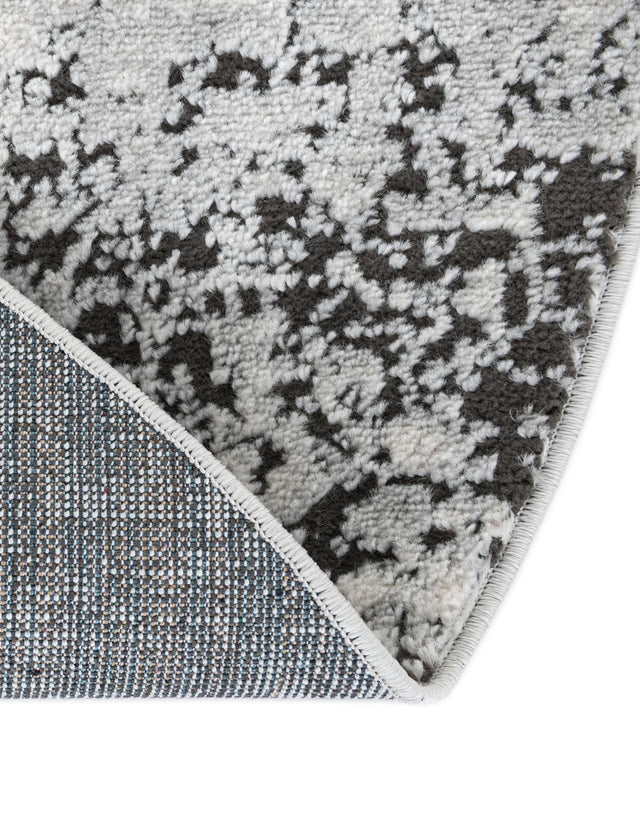 Gray 4' 1 x 4' 1 Leipzig Round Area Rug 75% Polypropylene & 25% Polyester Modern Contemporary Carpet for Kitchens, Bedroom, Living Room Home Decor for Sale at Rug Engine