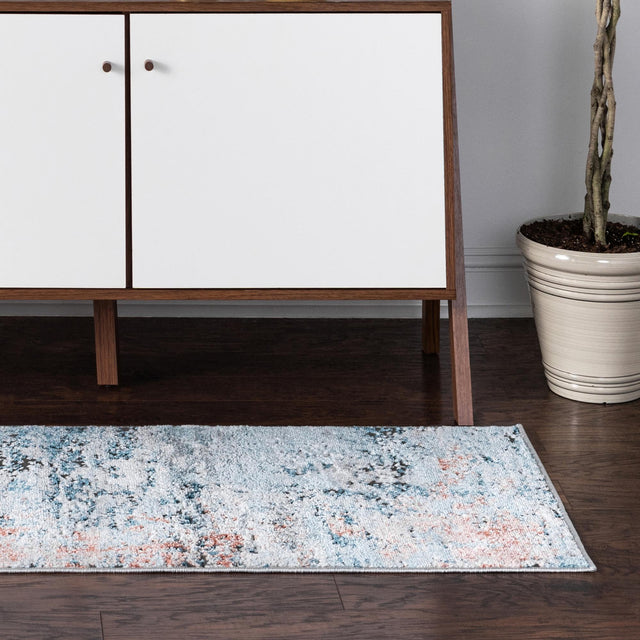 Multicolor 2' 7 x 10' Leipzig Runner Area Rug 75% Polypropylene & 25% Polyester Modern Contemporary Carpet for Kitchens, Bedroom, Living Room Home Decor for Sale at Rug Engine