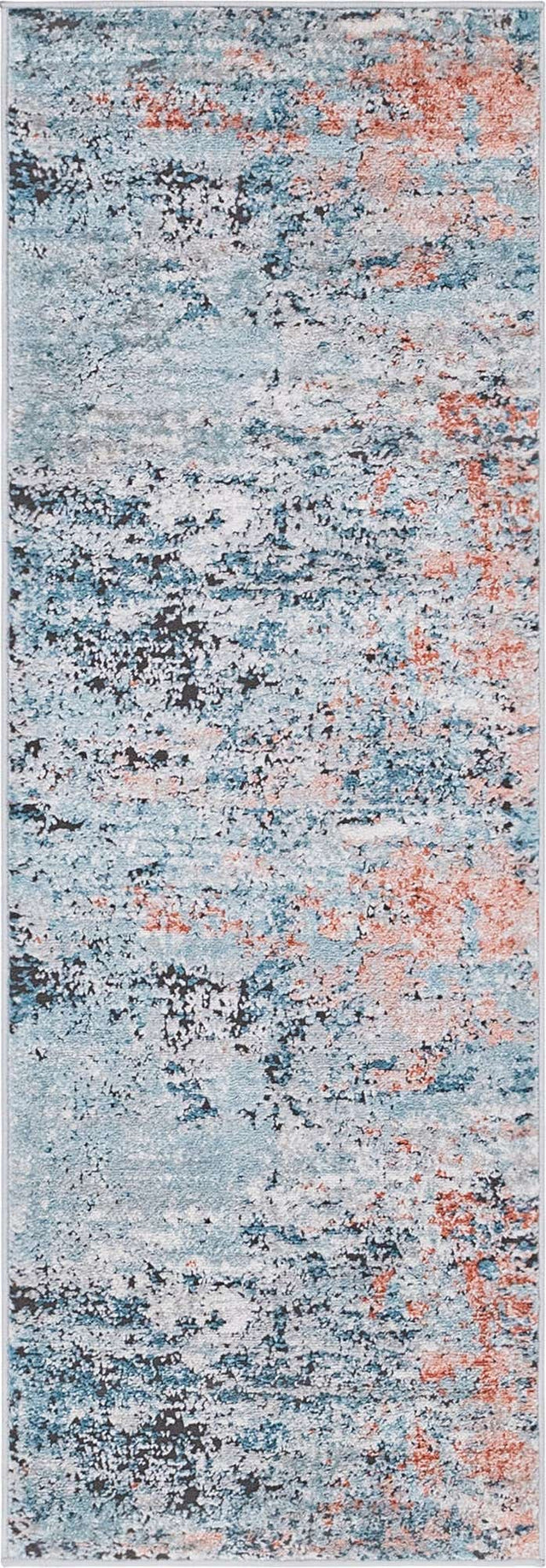 Multicolor 2' 2 x 6' 1 Leipzig Runner Area Rug 75% Polypropylene & 25% Polyester Modern Contemporary Carpet for Kitchens, Bedroom, Living Room Home Decor for Sale at Rug Engine