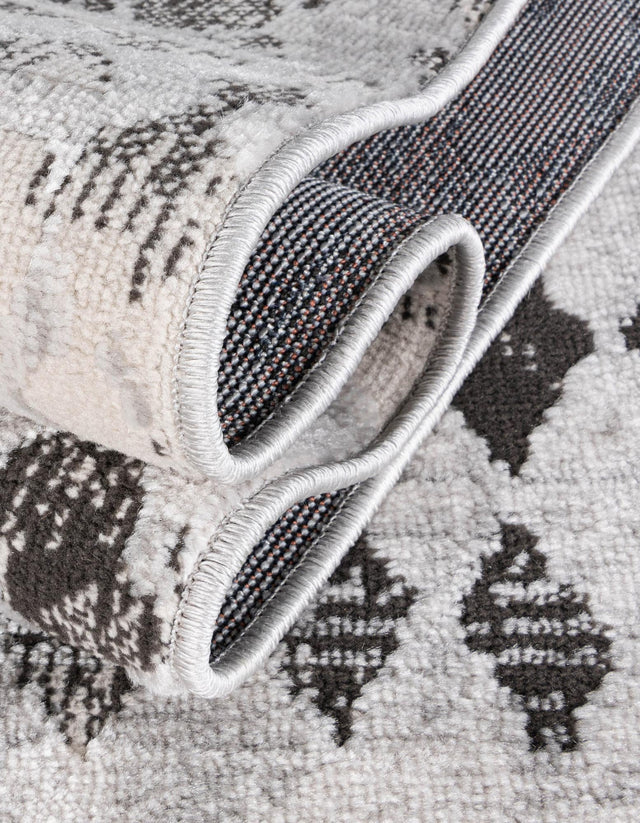 Gray 8' x 10' Leipzig Rectangle Area Rug 75% Polypropylene & 25% Polyester Modern Contemporary Carpet for Kitchens, Bedroom, Living Room Home Decor for Sale at Rug Engine