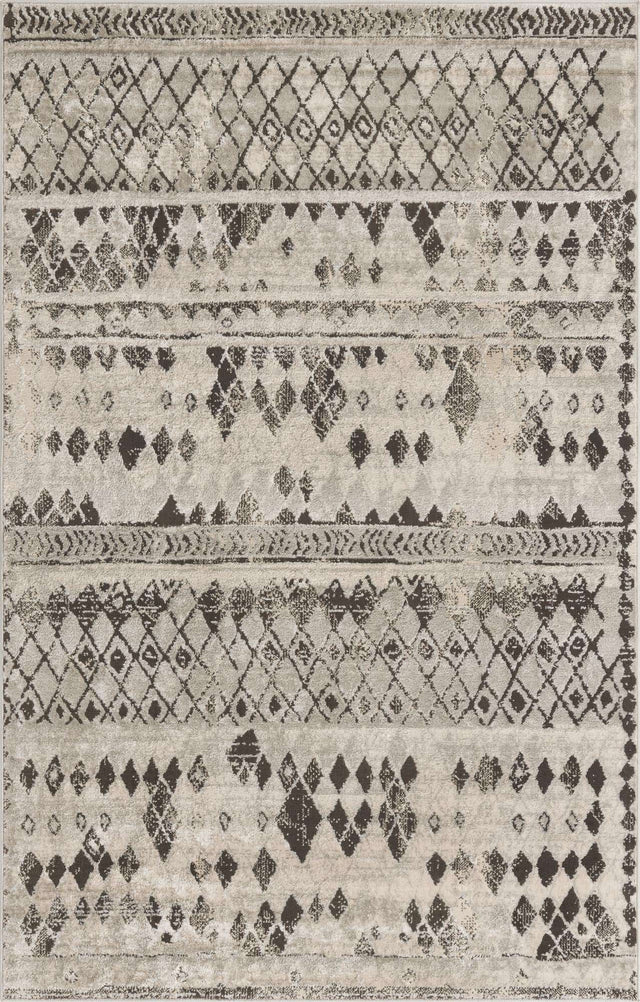Gray 5' 1 x 8' Leipzig Rectangle Area Rug 75% Polypropylene & 25% Polyester Modern Contemporary Carpet for Kitchens, Bedroom, Living Room Home Decor for Sale at Rug Engine