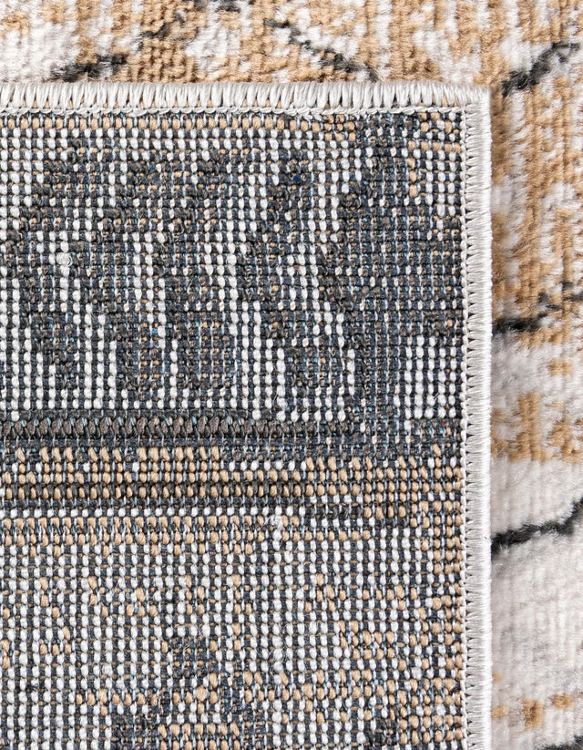 Beige 2' x 8' Leipzig Runner Area Rug 75% Polypropylene & 25% Polyester Modern Contemporary Carpet for Kitchens, Bedroom, Living Room Home Decor for Sale at Rug Engine
