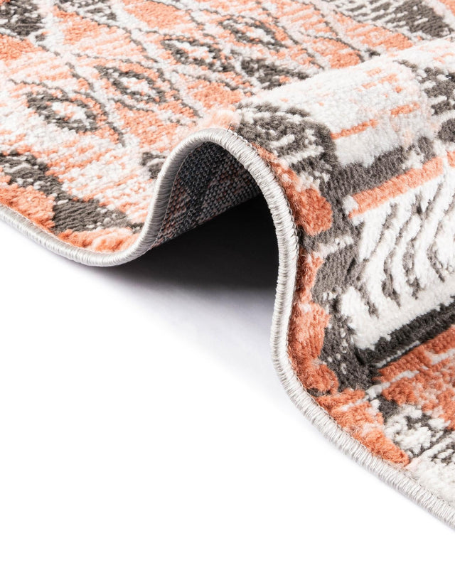 Salmon 4' 1 x 6' 1 Leipzig Rectangle Area Rug 75% Polypropylene & 25% Polyester Modern Contemporary Carpet for Kitchens, Bedroom, Living Room Home Decor for Sale at Rug Engine