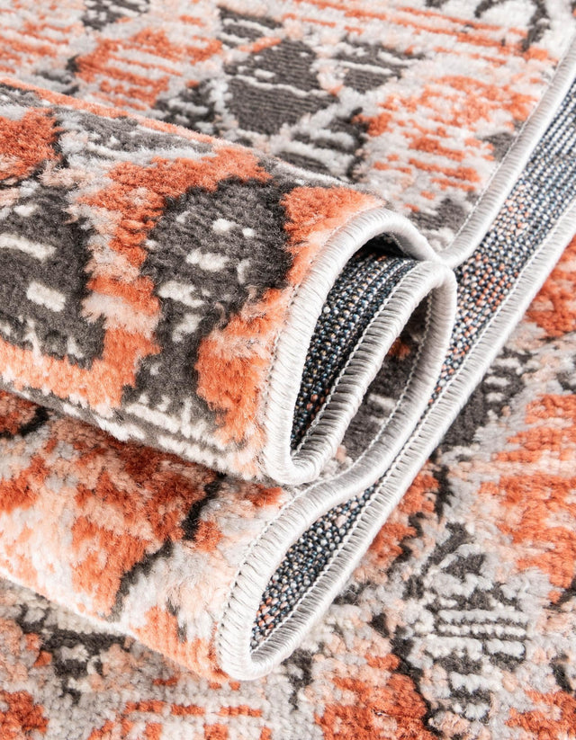 Salmon 8' x 10' Leipzig Rectangle Area Rug 75% Polypropylene & 25% Polyester Modern Contemporary Carpet for Kitchens, Bedroom, Living Room Home Decor for Sale at Rug Engine