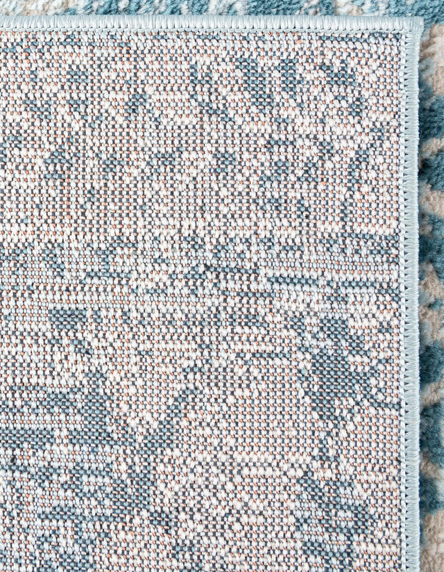 Blue 8' x 10' Leipzig Rectangle Area Rug 75% Polypropylene & 25% Polyester Modern Contemporary Carpet for Kitchens, Bedroom, Living Room Home Decor for Sale at Rug Engine