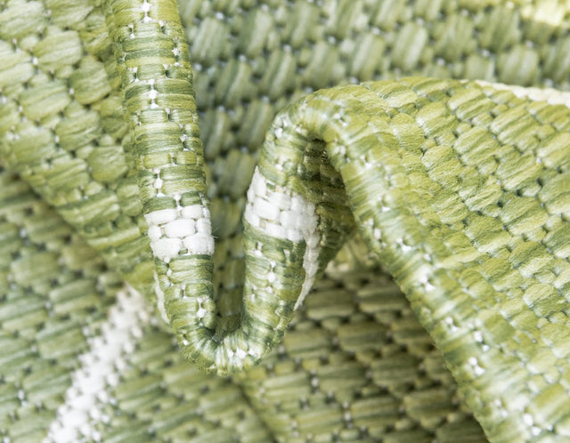Green 5' 3 x 8' Outdoor Trellis Rectangle Area Rug Weather Resistant for Patio, Deck, Terrace, Balcony, Porch Geometric Design Water Safe Outside Carpet for Sale at Rug Engine