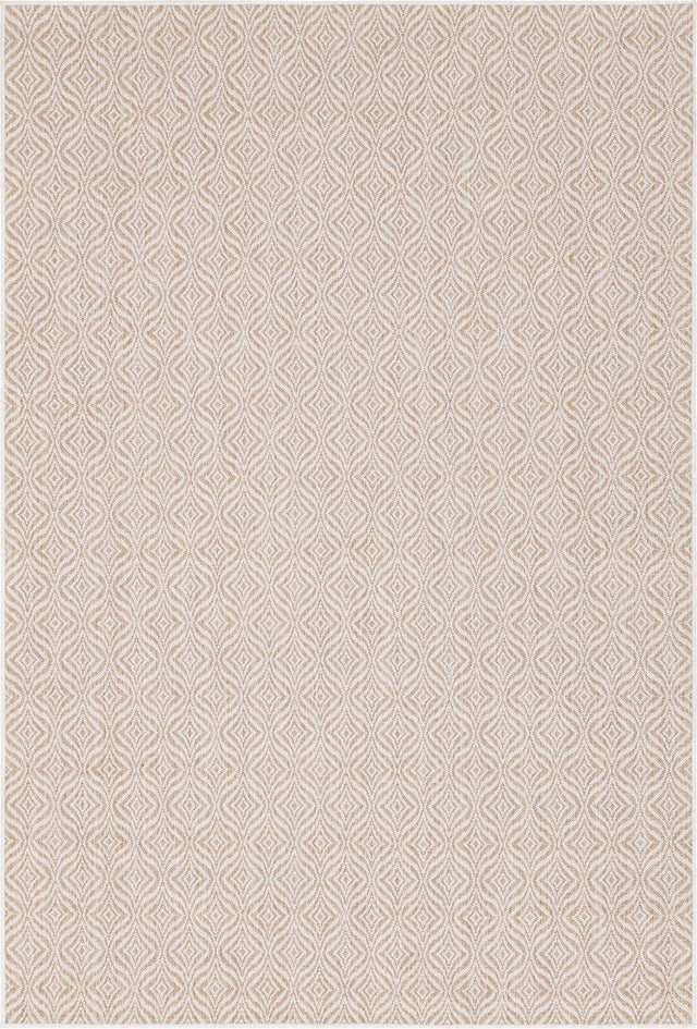 Taupe 6' 1 x 9' Outdoor Trellis Rectangle Area Rug Weather Resistant for Patio, Deck, Terrace, Balcony, Porch Geometric Design Water Safe Outside Carpet for Sale at Rug Engine