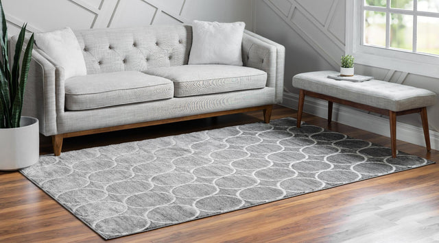 Gray 10' x 13' 1 Matrix Trellis Rectangle Area Rug 100% Polyester Geometric Pattern Modern Carpet for Living, Dining, Bedroom, Office for Sale at Rug Engine