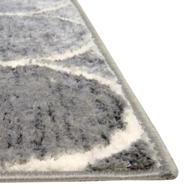 Gray 2' x 3' 1 Matrix Trellis Rectangle Area Rug 100% Polyester Geometric Pattern Modern Carpet for Living, Dining, Bedroom, Office for Sale at Rug Engine