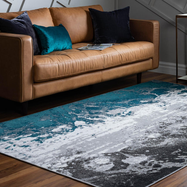 Gray 3' 3 x 5' 3 Valencia Rectangle Area Rug Modern Abstract Durable Carpet for Living Room, Dining, Office, Bedrooms, Dorm Rooms for Sale at Rug Engine