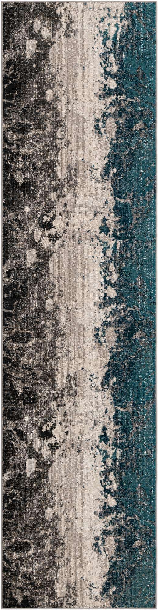 Gray 2' 7 x 10' Valencia Runner Area Rug Modern Abstract Durable Carpet for Living Room, Dining, Office, Bedrooms, Dorm Rooms for Sale at Rug Engine