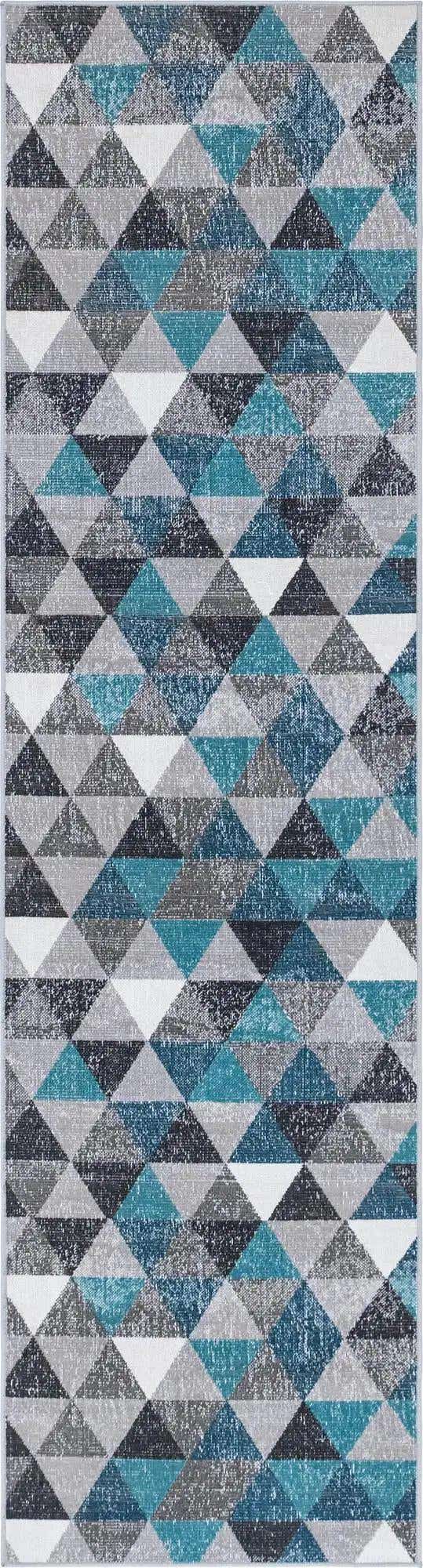 Gray 2' 7 x 10' Valencia Runner Area Rug Modern Abstract Durable Carpet for Living Room, Dining, Office, Bedrooms, Dorm Rooms for Sale at Rug Engine