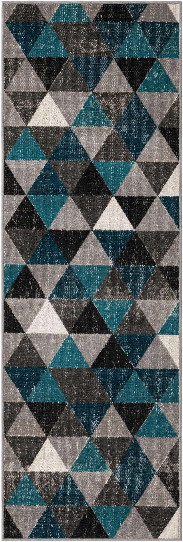 Gray 2' x 6' 1 Valencia Runner Area Rug Modern Abstract Durable Carpet for Living Room, Dining, Office, Bedrooms, Dorm Rooms for Sale at Rug Engine