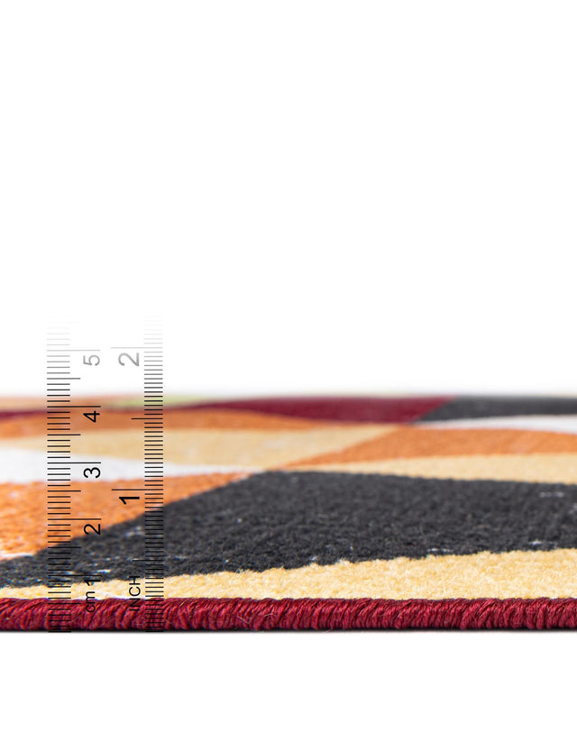 Multicolor 4' 1 x 6' 1 Valencia Rectangle Area Rug Modern Abstract Durable Carpet for Living Room, Dining, Office, Bedrooms, Dorm Rooms for Sale at Rug Engine
