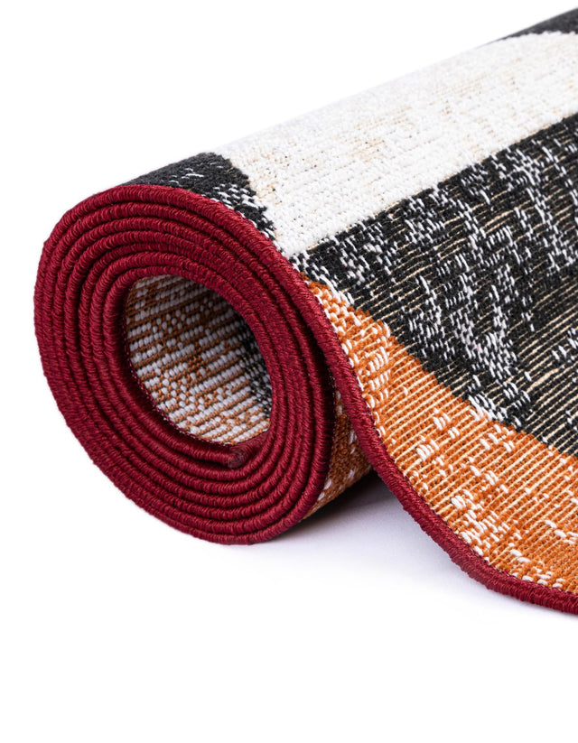 Multicolor 5' 3 x 5' 3 Valencia Round Area Rug Modern Abstract Durable Carpet for Living Room, Dining, Office, Bedrooms, Dorm Rooms for Sale at Rug Engine