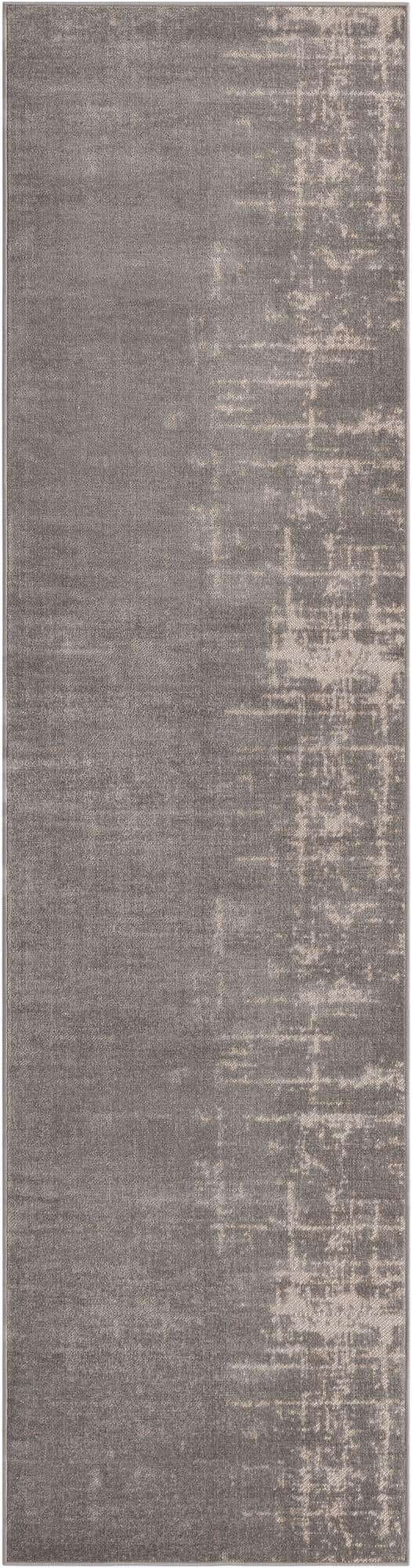 Gray 2' 7 x 10' Valencia Runner Area Rug Modern Abstract Durable Carpet for Living Room, Dining, Office, Bedrooms, Dorm Rooms for Sale at Rug Engine