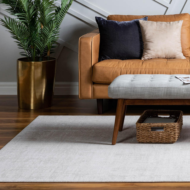 Ivory 7' 10 x 10' Valencia Rectangle Area Rug Modern Abstract Durable Carpet for Living Room, Dining, Office, Bedrooms, Dorm Rooms for Sale at Rug Engine