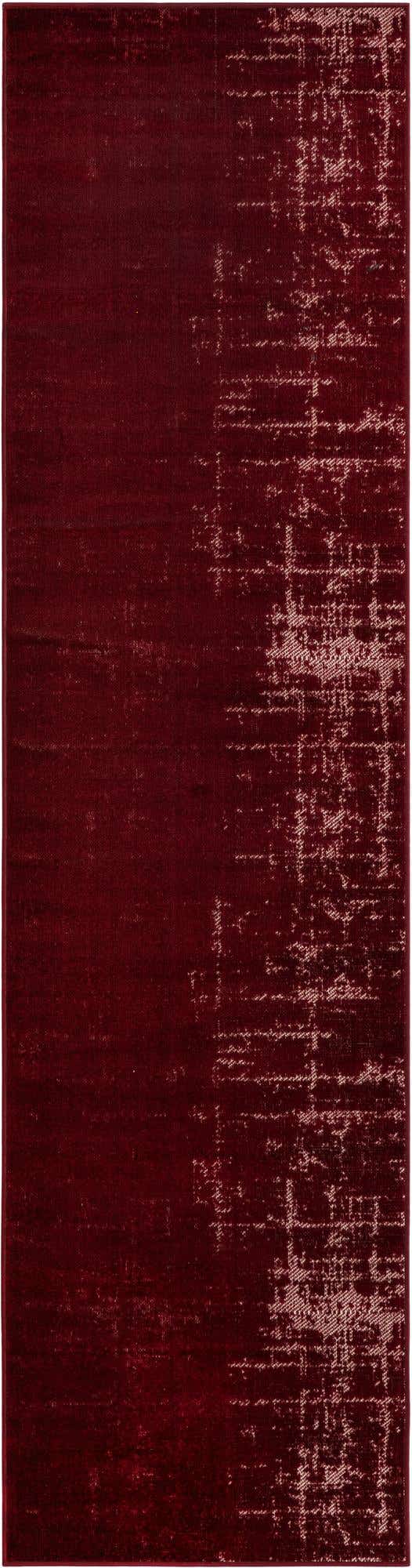 Red 2' 7 x 10' Valencia Runner Area Rug Modern Abstract Durable Carpet for Living Room, Dining, Office, Bedrooms, Dorm Rooms for Sale at Rug Engine
