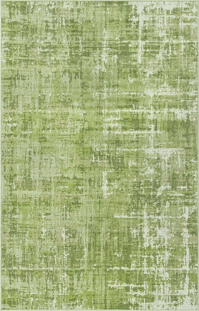 Green 5' 3 x 8' Valencia Rectangle Area Rug Modern Abstract Durable Carpet for Living Room, Dining, Office, Bedrooms, Dorm Rooms for Sale at Rug Engine