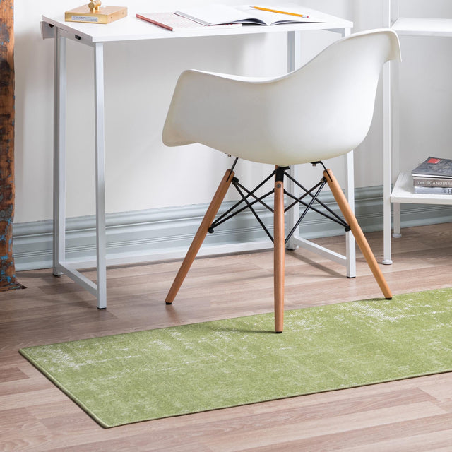 Green 2' x 5' 3 Valencia Runner Area Rug Modern Abstract Durable Carpet for Living Room, Dining, Office, Bedrooms, Dorm Rooms for Sale at Rug Engine