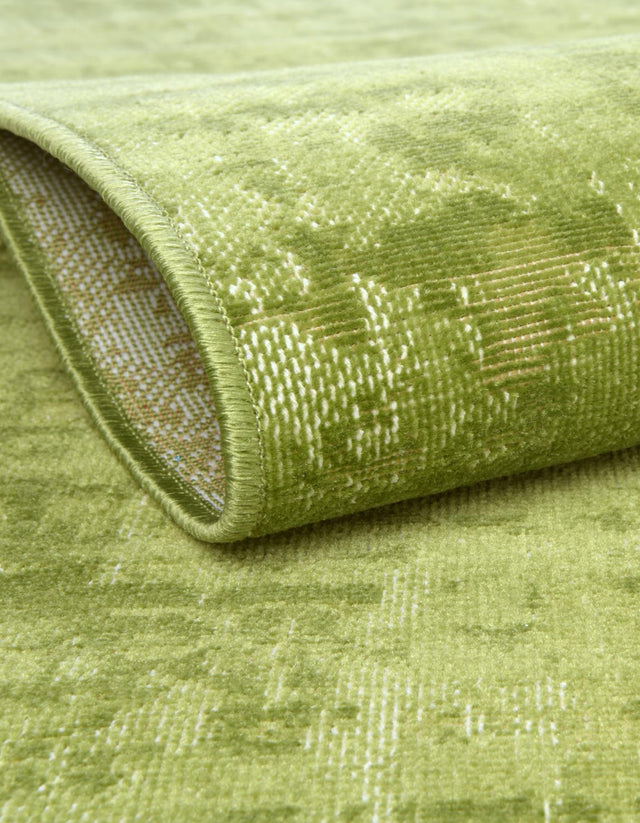 Green 2' 7 x 10' Valencia Runner Area Rug Modern Abstract Durable Carpet for Living Room, Dining, Office, Bedrooms, Dorm Rooms for Sale at Rug Engine