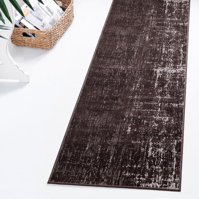Charcoal 2' x 6' 1 Valencia Runner Area Rug Modern Abstract Durable Carpet for Living Room, Dining, Office, Bedrooms, Dorm Rooms for Sale at Rug Engine