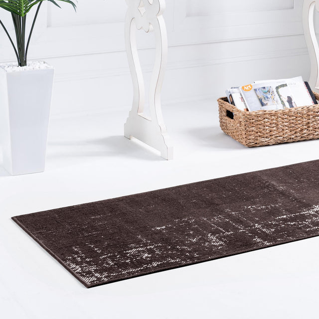 Charcoal 2' x 6' 1 Valencia Runner Area Rug Modern Abstract Durable Carpet for Living Room, Dining, Office, Bedrooms, Dorm Rooms for Sale at Rug Engine