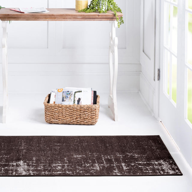 Charcoal 2' 7 x 10' Valencia Runner Area Rug Modern Abstract Durable Carpet for Living Room, Dining, Office, Bedrooms, Dorm Rooms for Sale at Rug Engine
