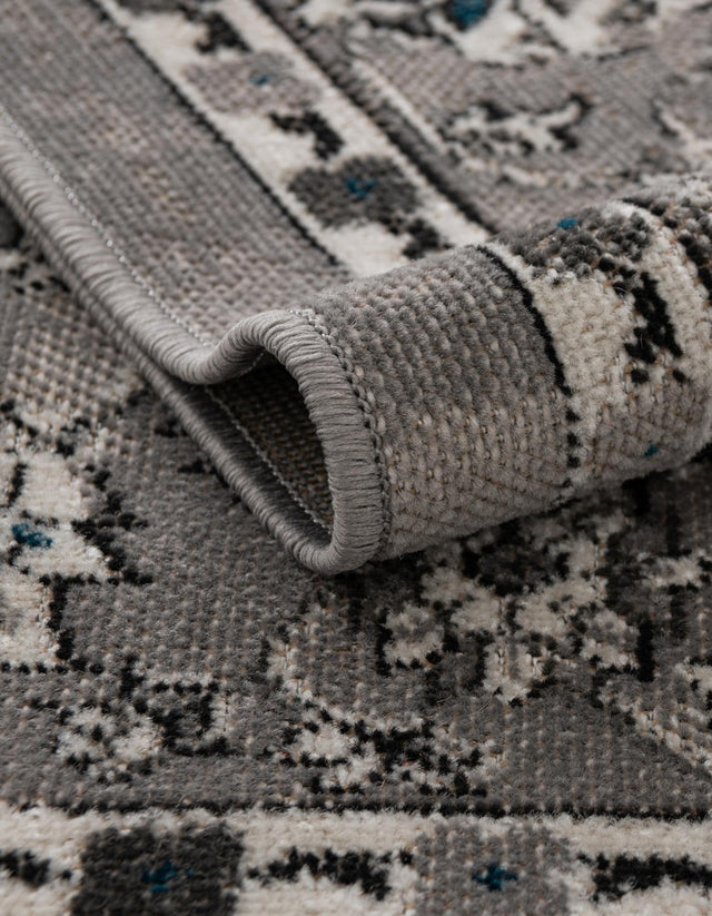 Gray 7' 10 x 7' 10 Aarhus Round Area Rug 100% Polypropylene With Jute Foundation Living Room Bedroom Carpet for Sale at Rug Engine