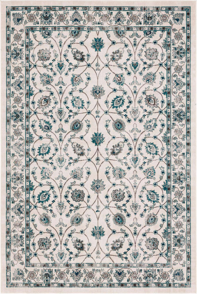 Ivory 6' 1 x 9' Aarhus Rectangle Area Rug 100% Polypropylene With Jute Foundation Living Room Bedroom Carpet for Sale at Rug Engine