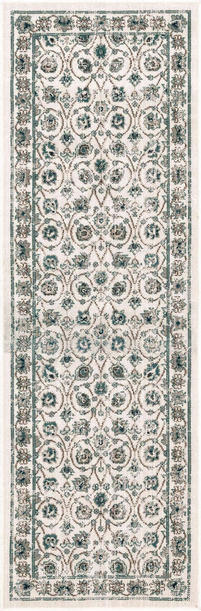 Ivory 2' x 6' 1 Aarhus Runner Area Rug 100% Polypropylene With Jute Foundation Living Room Bedroom Carpet for Sale at Rug Engine