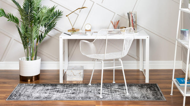 Gray 2' 7 x 10' Aarhus Runner Area Rug 100% Polypropylene With Jute Foundation Living Room Bedroom Carpet for Sale at Rug Engine
