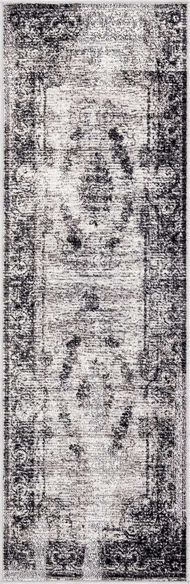 Gray 2' x 6' 1 Aarhus Runner Area Rug 100% Polypropylene With Jute Foundation Living Room Bedroom Carpet for Sale at Rug Engine