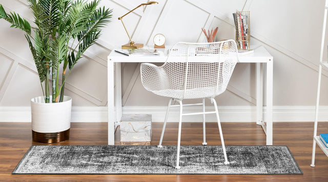 Charcoal 2' 7 x 10' Aarhus Runner Area Rug 100% Polypropylene With Jute Foundation Living Room Bedroom Carpet for Sale at Rug Engine