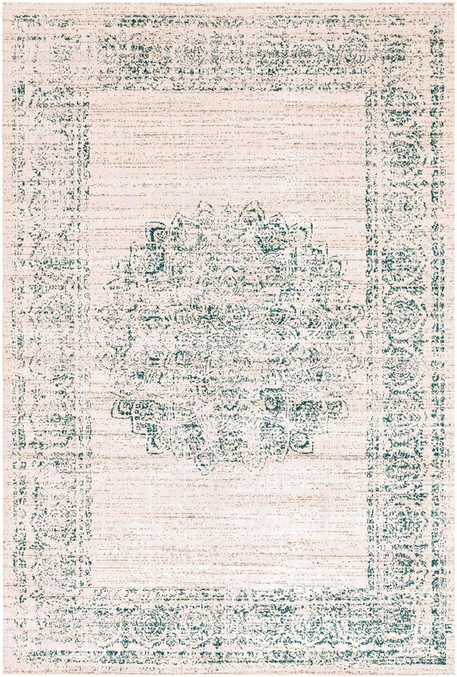 Cream 6' 1 x 9' Aarhus Rectangle Area Rug 100% Polypropylene With Jute Foundation Living Room Bedroom Carpet for Sale at Rug Engine