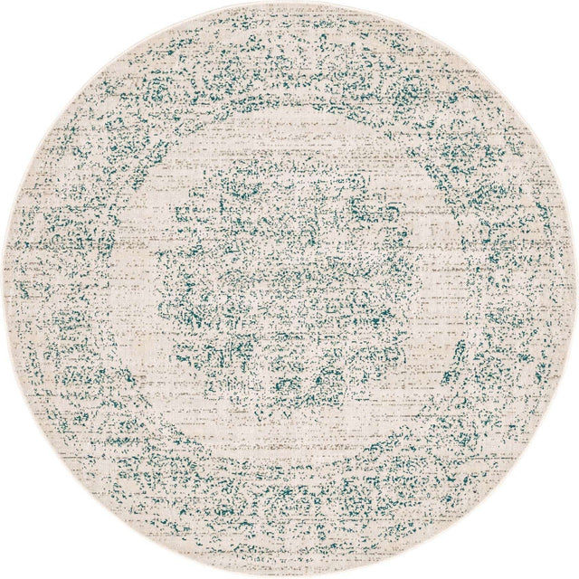 Cream 5' 3 x 5' 3 Aarhus Round Area Rug 100% Polypropylene With Jute Foundation Living Room Bedroom Carpet for Sale at Rug Engine