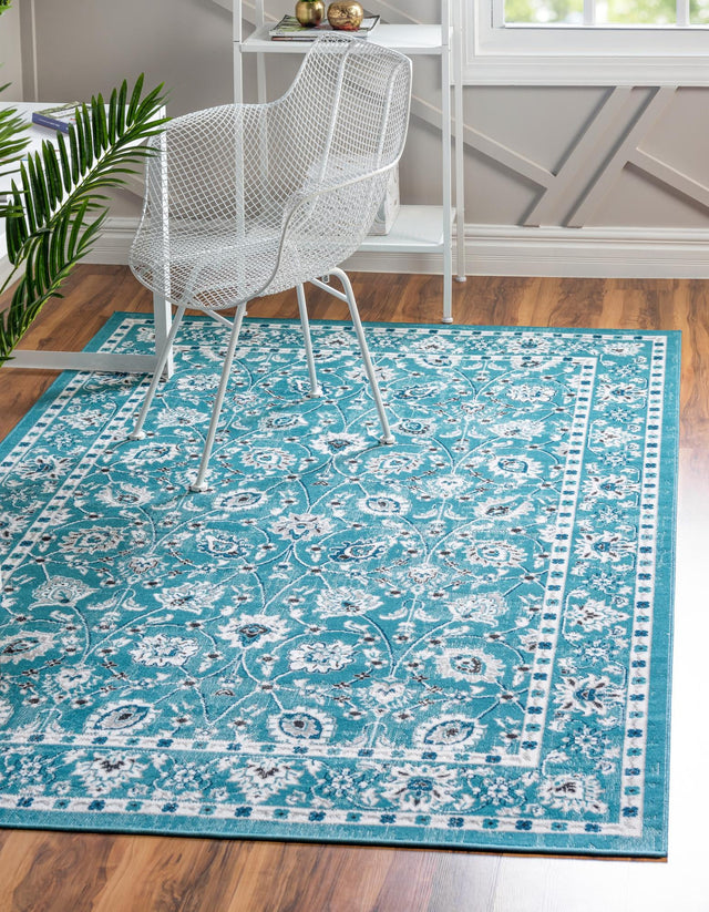Blue 8' x 10' Aarhus Rectangle Area Rug 100% Polypropylene With Jute Foundation Living Room Bedroom Carpet for Sale at Rug Engine