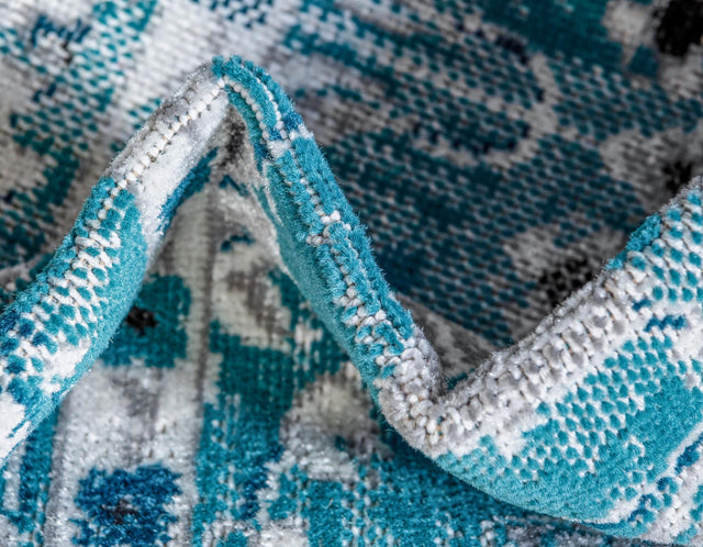 Blue 8' x 10' Aarhus Rectangle Area Rug 100% Polypropylene With Jute Foundation Living Room Bedroom Carpet for Sale at Rug Engine
