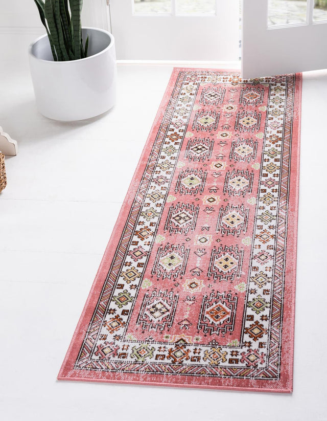 Rose 2' 7 x 10' Aarhus Runner Area Rug 100% Polypropylene With Jute Foundation Living Room Bedroom Carpet for Sale at Rug Engine