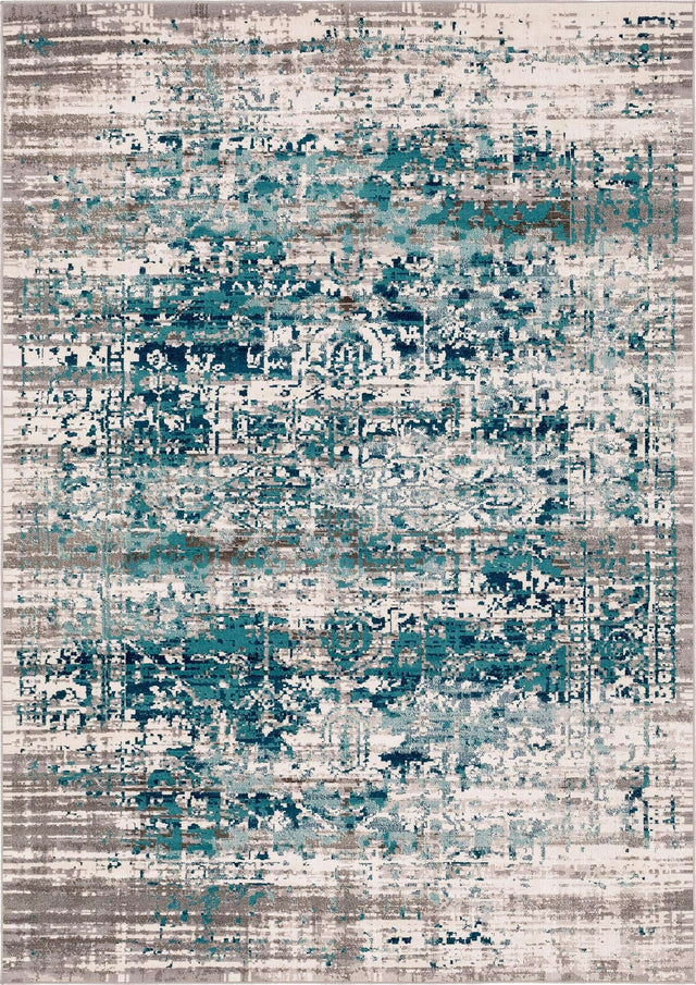 Blue 7' 1 x 10' Aarhus Rectangle Area Rug 100% Polypropylene With Jute Foundation Living Room Bedroom Carpet for Sale at Rug Engine