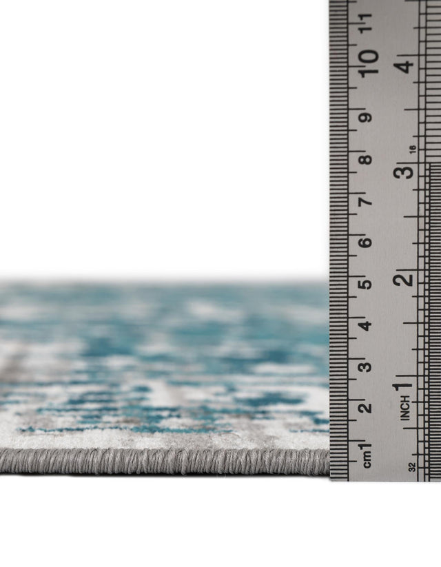 Blue 7' 1 x 10' Aarhus Rectangle Area Rug 100% Polypropylene With Jute Foundation Living Room Bedroom Carpet for Sale at Rug Engine